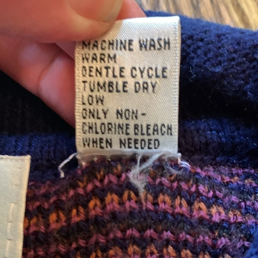 City Streets sz L vintage multi colored grandpa sweater - Picture 6 of 6